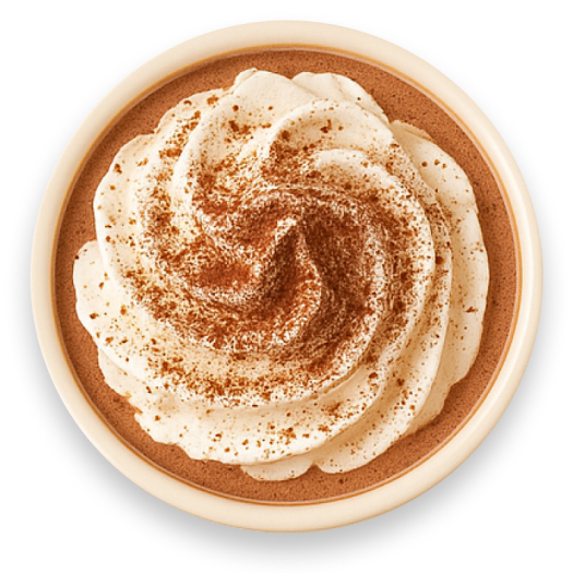Hot chocolate with cream